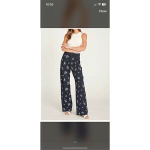 Driftwood Trouser Womens XL Pleat Front Nola Sky Feminine Menswear High Waist